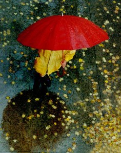 Parapluie rouge