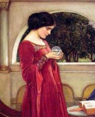 John William Waterhouse_-The_crystal_ball