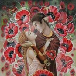 Le couple en coquelicots